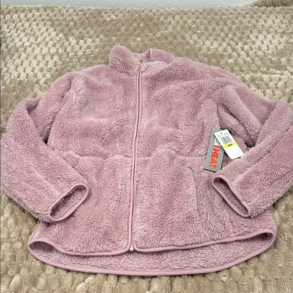 NWT Cozy Pink Fleece Women’s Jacket - Picture 1 of 4